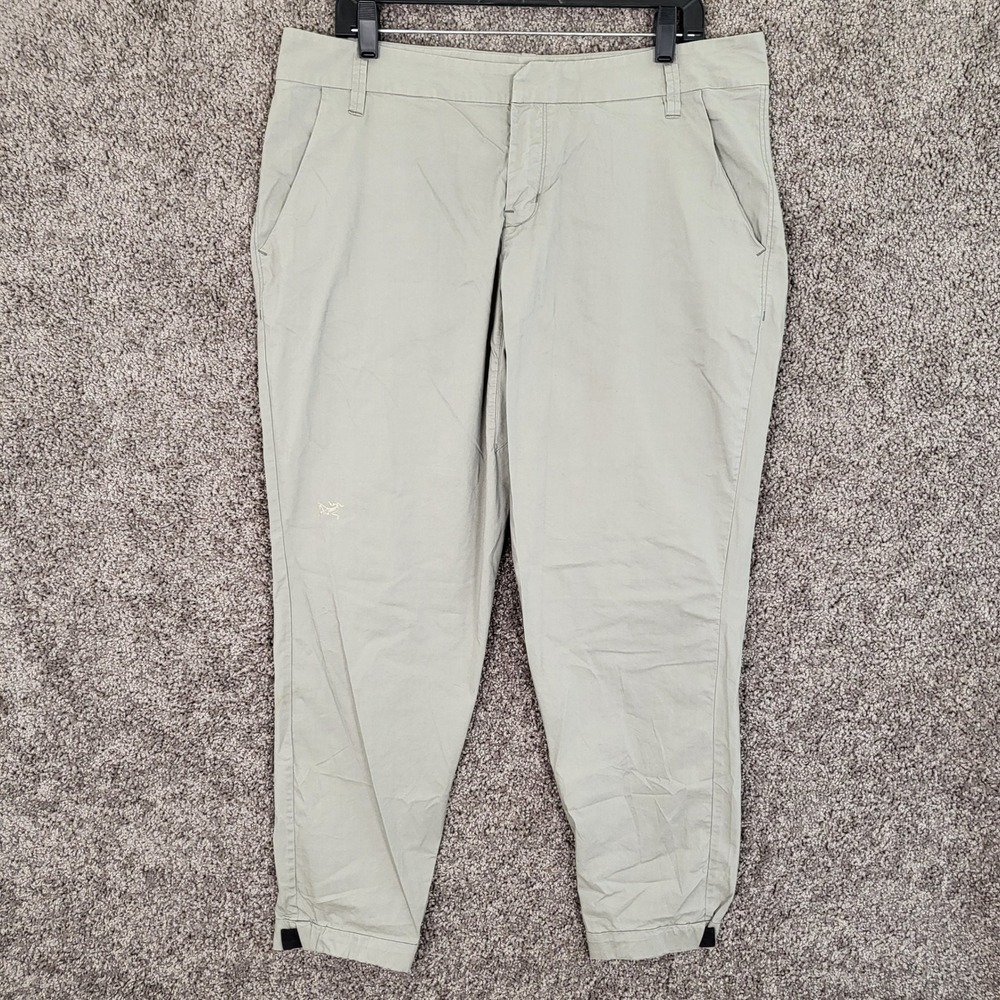 Arcteryx‎ Women's Nydra Pants Size 14 Beige Cropped Casual Comfort Lightweight